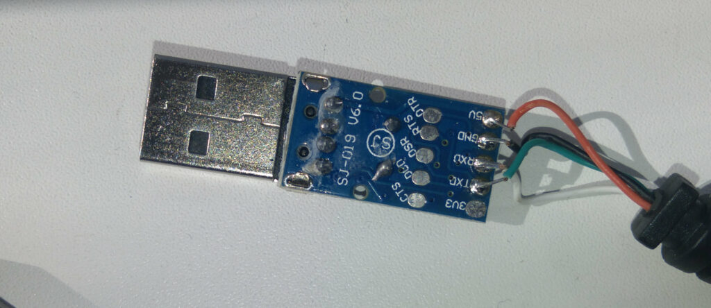 внутренности адаптера USB-TTL